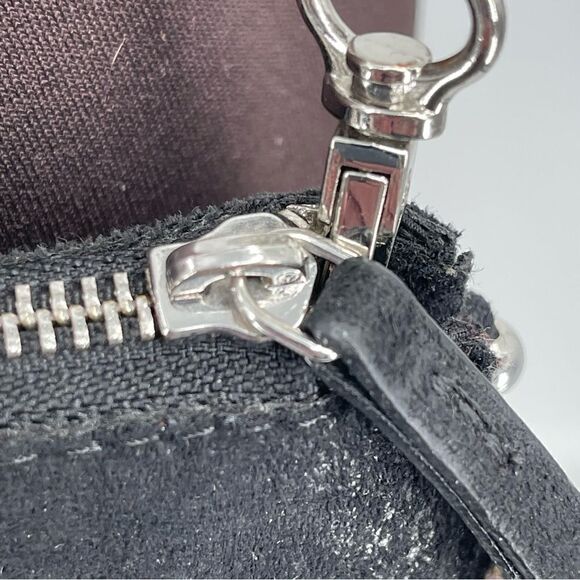 ZARA Black Studded Crossbody with Removable Chain GUC - Picture 3 of 9